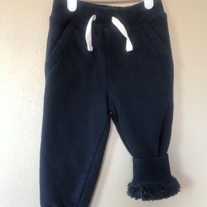 BabyGap Faux Fur Lined Toddler Joggers Size 3T